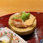 おかもと - 蘇にウツボの一夜干し、枝豆