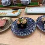 寿司本家 - 中とろ　赤貝ヒモ　ホッキ貝ヒモ