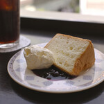 Cafeきょうぶんかん - コットンケーキセット＠税込1,030円