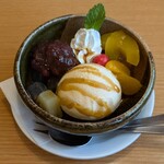 和風レストランまるまつ - 料理写真:クリームあんみつ