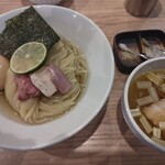 麺処 にし尾 - 特製昆布水つけ麺¥1500＋中盛り¥100