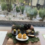 FUFU Karuizawa Yoko No Kaze - 檜香のしずく、姫サザエのブルゴーニュ風、グージェール軽井沢レモンクリーム、車海老のカダイフ巻