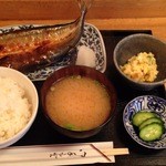 亀の子 - 焼魚定食（さんま）850円