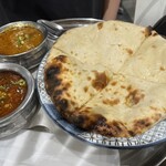 ハラール ドーサ ビリヤニ - チーズナンとカレー2種