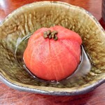 手打ちそば ニ丘 - トマト@¥470