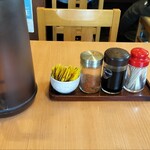 とんよし - テーブル調味料