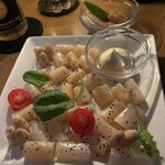 NEO SHOT BAR　深海の洞窟 - ホワイトアスパラのマヨネーズ・黒胡椒添え