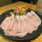 洋食 おがた - いろいろ夏野菜サラダ　生ハム添え