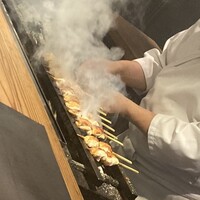 とり茶太郎 - 焼いてる様子