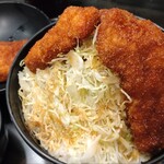 ガロ - ご飯にソースは掛けてないスタイル。キャベツ多い。ご飯も山盛りだ。