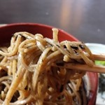 手打 神代そば - 薬味、返しをかけて