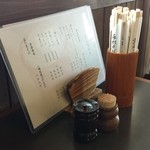 手打 神代そば - 卓上