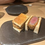 炭火焼肉 なかはら - ヒレカツサンド。こちらも「なかはら」のスペシャリテ