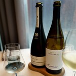 エスキス - 最初だけ日本酒とマリアージュ。袋釣りの高級日本酒。名前は怪しく、異端教祖株式会社（笑）エスキスのオリジナルボトル。