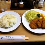 洋食 キラク - ビーフカツ￥1800ライス付き