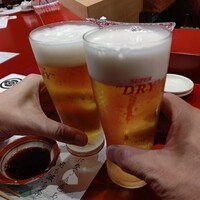 鮨九 - スーパードライで乾杯！