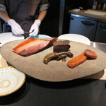 Simplicité - ランチコース 12100円 の海シェルキュトリの盛り合わせ