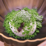 Simplicité - ランチコース 12100円 のうこぎ ヨーグルト添え