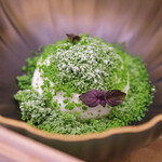 Simplicité - ランチコース 12100円 のうこぎ ヨーグルト添え