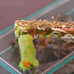 Simplicité - ランチコース 12100円 の白海老ソブラサーダ／フロマージュドテット