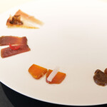 Simplicité - ランチコース 12100円 の海シェルキュトリの盛り合わせ