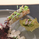 Simplicité - ランチコース 12100円 の熟成鰯／自家製アンチョビ