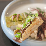 Simplicité - ランチコース 12100円 の熟成鰯／自家製アンチョビ