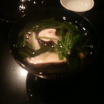 啐啄 つか本 - 松茸と青菜のお椀　