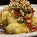 七席中華 コバコ - ねー丁寧に刻まれてるでしょ〜