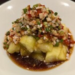 七席中華 コバコ - 蒸された茄子に美味しいかけダレ