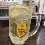 金町製麺 - 角ハイボール（ジョッキ）500円