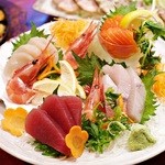 居酒屋北菜 - 料理写真:刺し盛り5点盛り