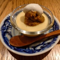 魚工房 としまや - 雲丹土とうもろこしの冷製茶碗蒸し900円