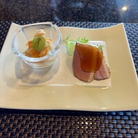 鉄板焼 備彩 - 最初の一皿