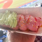 韓国屋台 マルル・ホムロン - BSW抹茶ホイップ揚げドーナツ