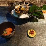 広丞庵　かのか - 前菜♪サーモンがうまかった