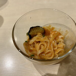 三枚目 助五郎 - 冷静トマトうどん。これ美味しかった。