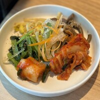 炭火焼肉 肉の匠 ひうち - ナムル盛合せ