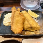 あじフライ食堂かば - あじフライ、本日は長崎県松浦産。