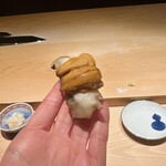 鮨 一幸 - 鮑、由良の赤雲丹