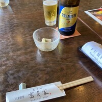 京料理 先斗町 富美家 - ビールもグラスもとても冷えていて美味しくいただきました 京料理 先斗町 富美家 - ビールもグラスもとても冷えていて美味しくいただきました