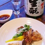 創作料理 彩鮮炭 - 古白鳥もも肉の炭火焼