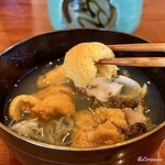 千陽 - 生海胆と鮑のいちご煮