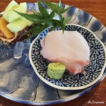 千陽 - 朝獲れ天然物の海鞘と糠塚きゅうりと幸神目抜の造り