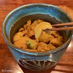 千陽 - キタムラサキ海胆のうに丼