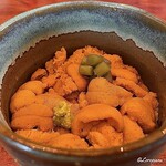 千陽 - キタムラサキ海胆のうに丼