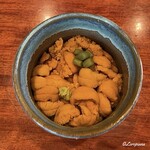 千陽 - キタムラサキ海胆のうに丼