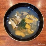 千陽 - 生海胆と鮑のいちご煮