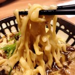 麺処 ほん田 - 醤油(手もみ麺)、麺リフトアップ