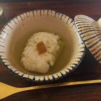 京都和久傳 - 鱧、茄子、梅の焚き合わせ。